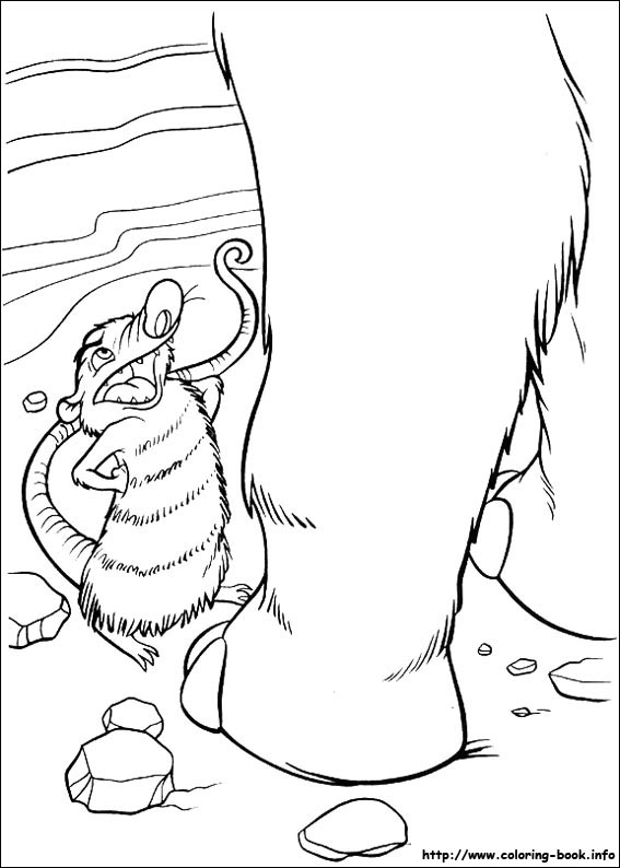 Ice Age coloring picture